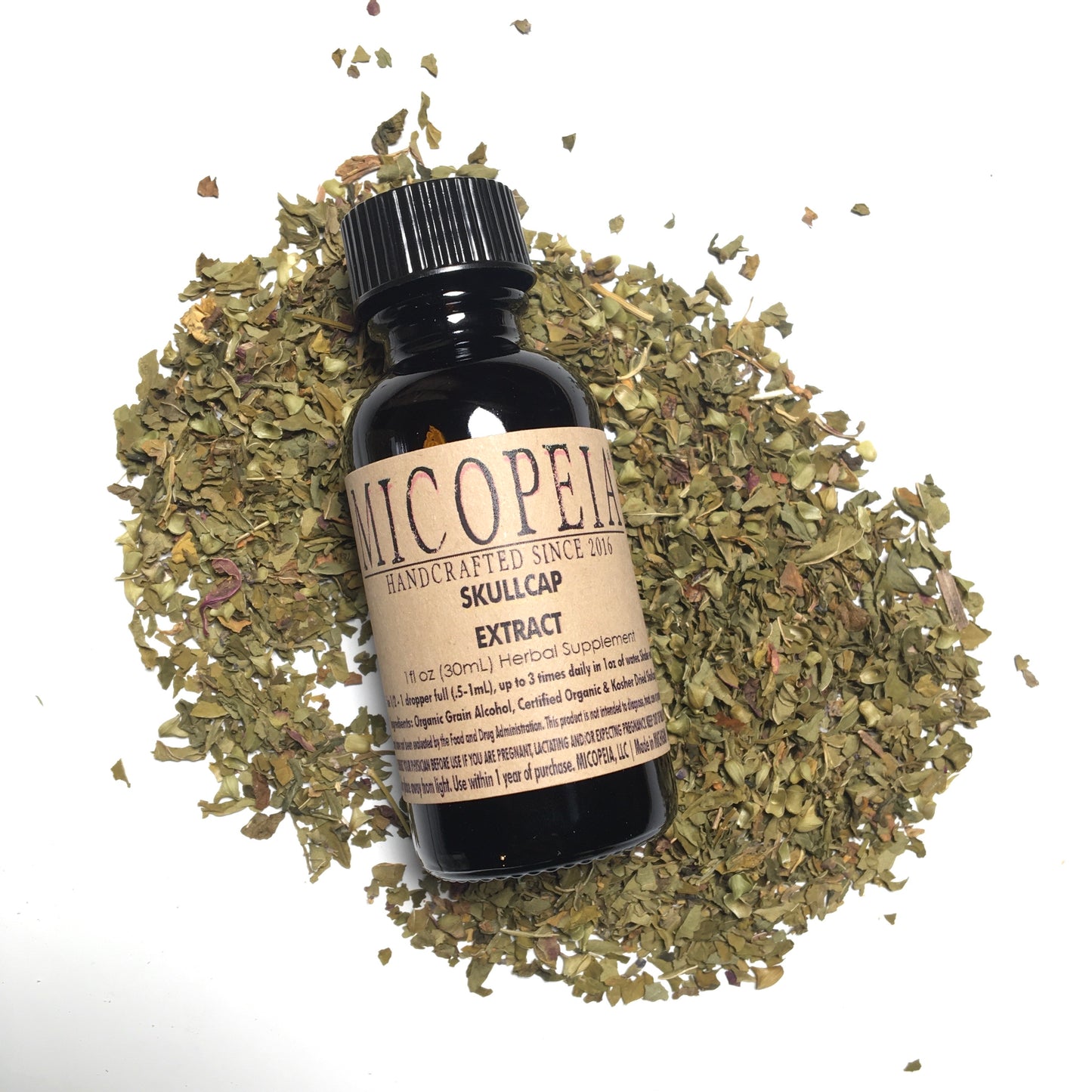 Skullcap Extract - Organic Calming Support for Sleep & Mood Balance