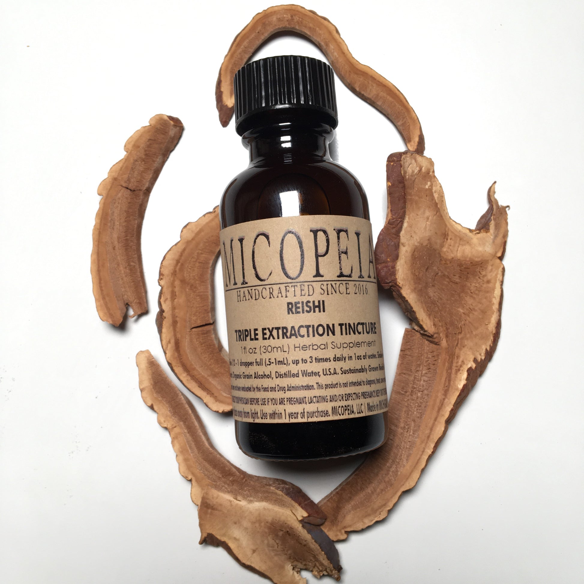 Reishi Mushroom TRIPLE Extraction Tincture - Antioxidant & Immune Support