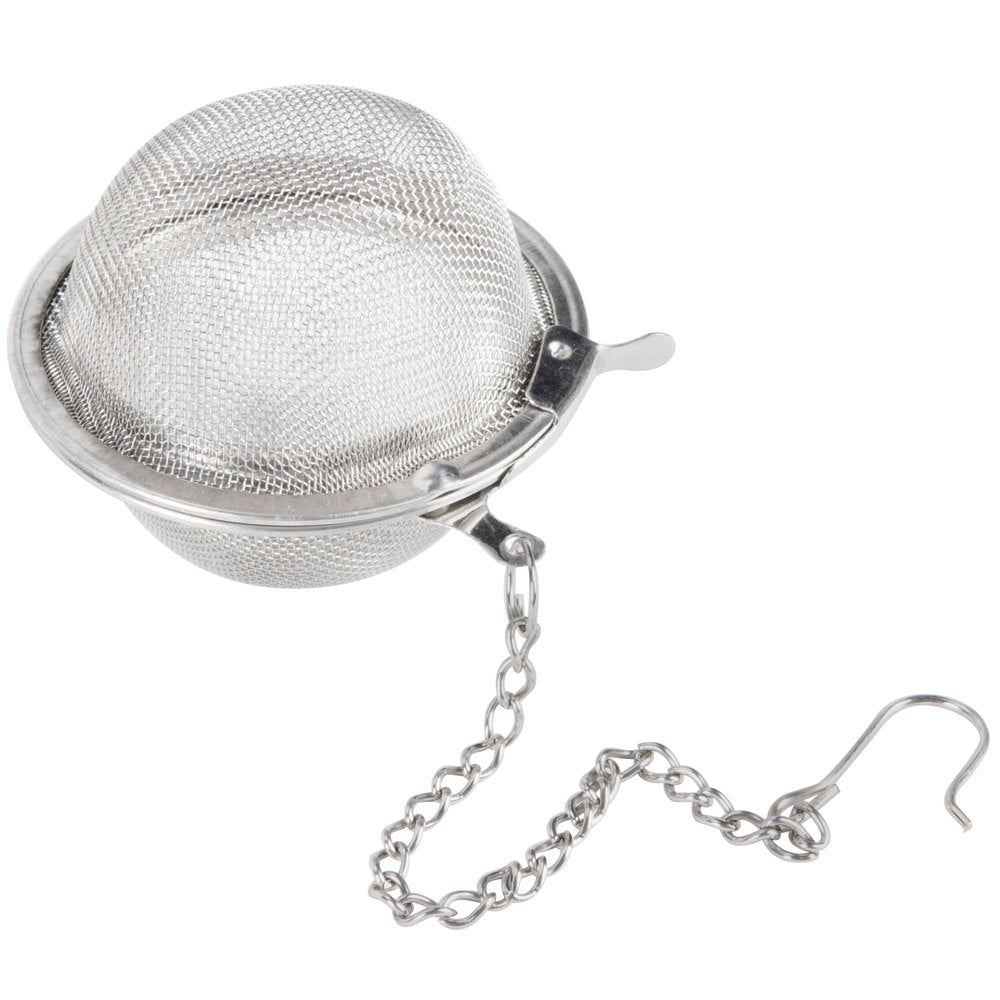 Tea Ball Infuser & Strainer with Chain Hook - Easy Brewing for Perfect Tea